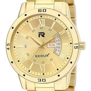 REDUX Analog Men's Watch (Gold Dial Colored Strap